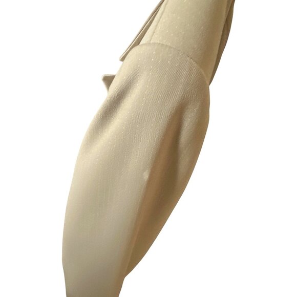 Liz Claiborne Beige Blazer Jacket Pinstriped Lined 3 Button Defined Waist 18W - Picture 6 of 8